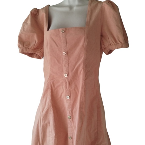 Blackmilk Light Baby Pink Corduroy Dress LIMITED - Picture 3 of 4